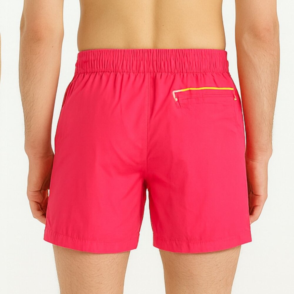 🌴 Maamgic Men’s Retro Swim Trunks – Size M – Neon Pink with Stripes - Picture 2 of 8